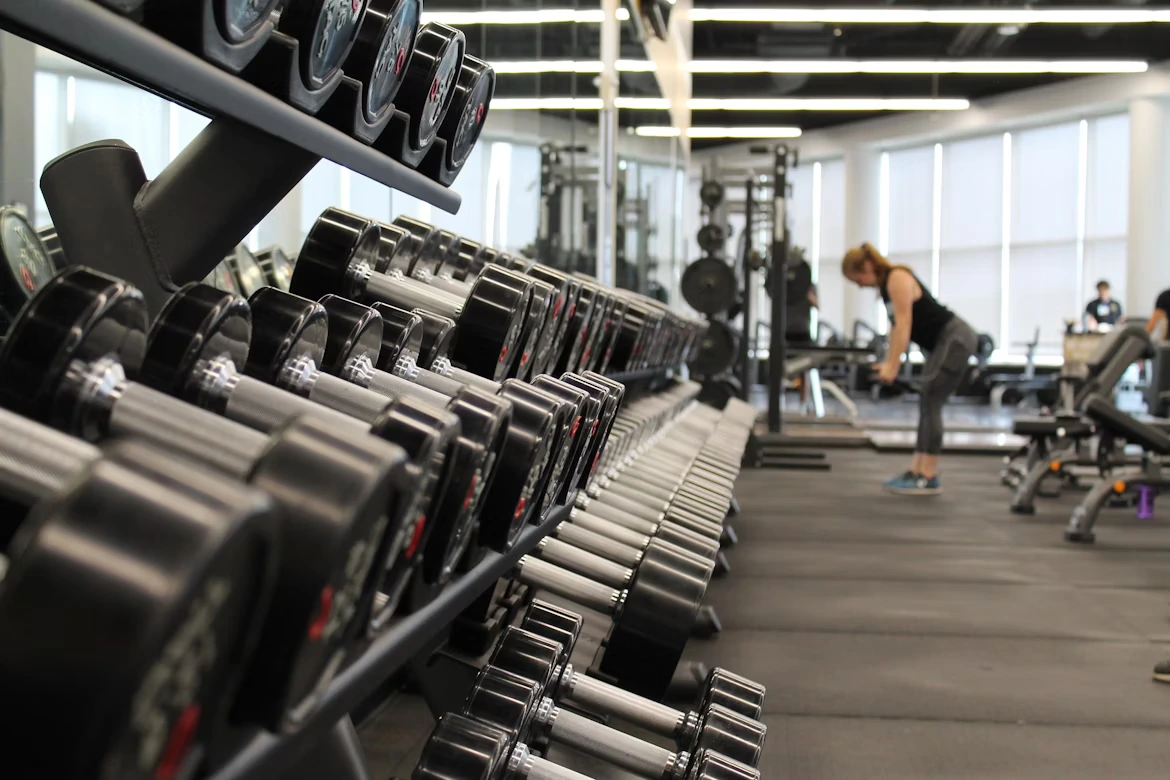 O imagine din sala de fitness
